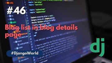 Blog List in blog detail page | Django | Python