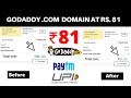 Buy com domain at rs 81  godaddy  in telugu 2020  digital venkat
