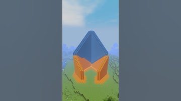 Lava cast building in Minecraft!🏠 | #shorts