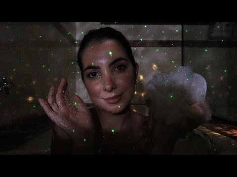 ASMR: BANHO RELAXANTE NA BANHEIRA 🛀 🧼