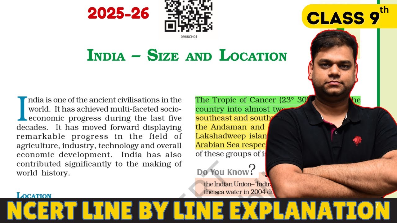 India Size and Location - Class 9 Geography Chapter 1 | 2025-26 Session | Full Chapter