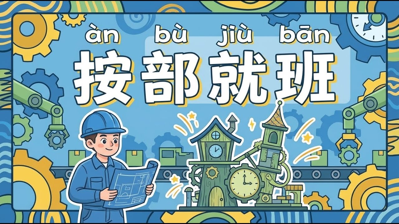 按部就班 (àn bù jiù bān) | 每天成语