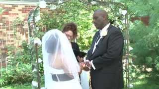 Pagan Muslim Garden Wedding Handfasting at Pine Manor Chicago