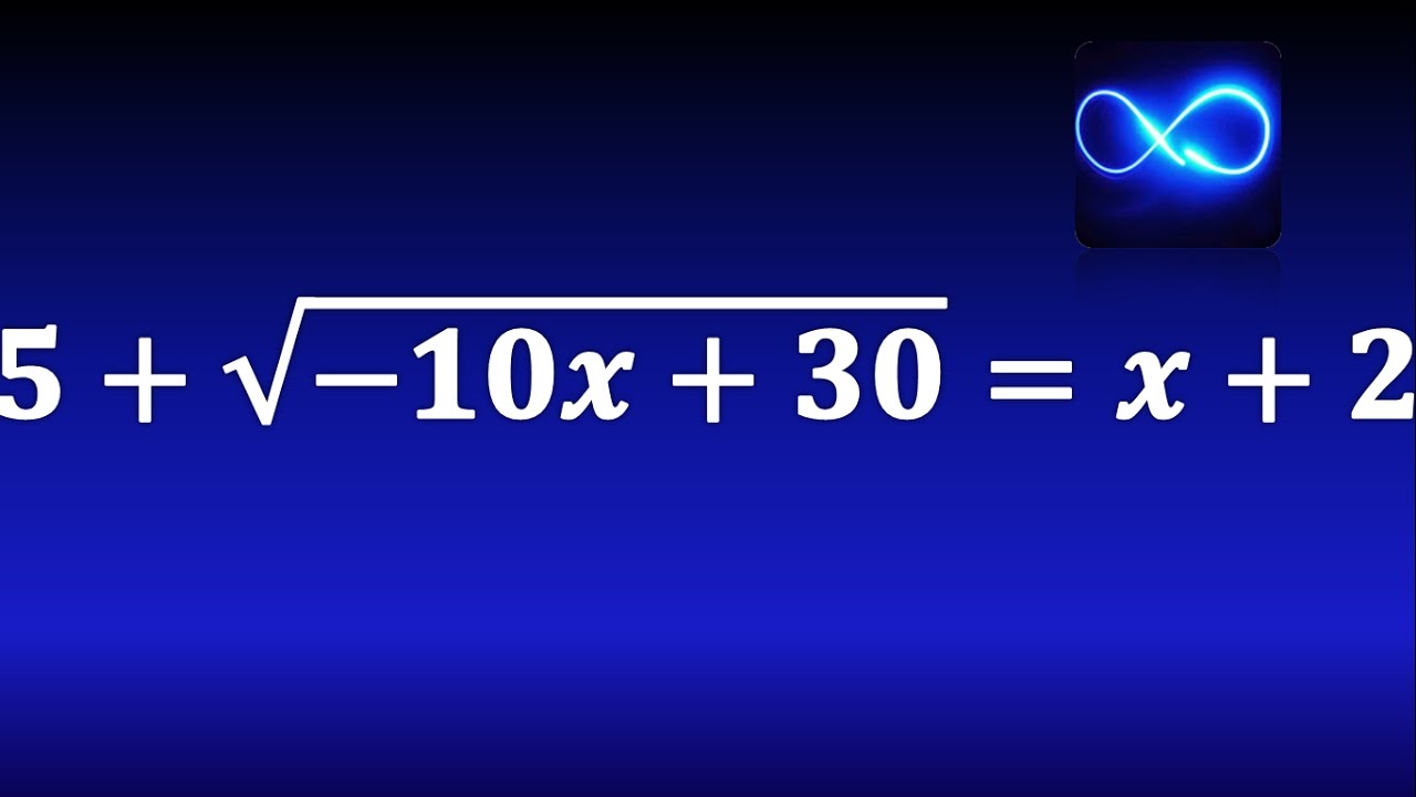 Ecuación con raíz cuadrada EJERCICIO RESUELTO YouTube