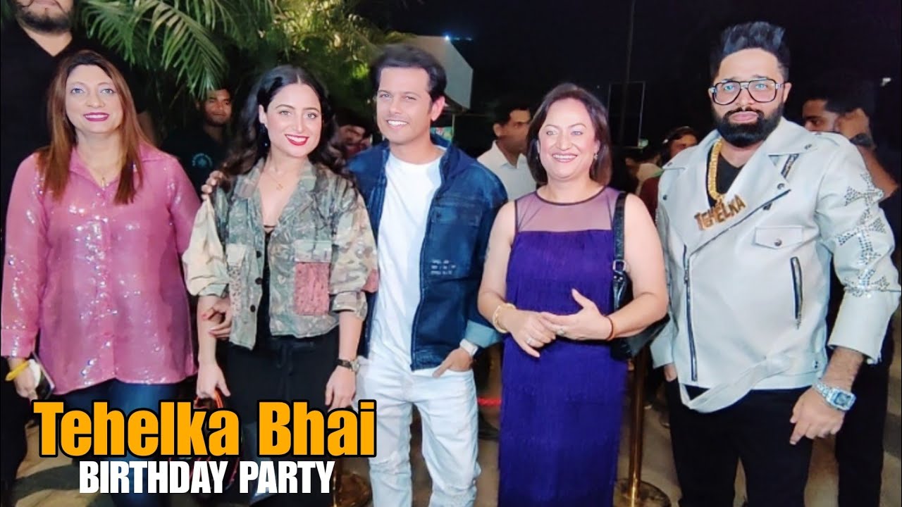Aishwarya Sharma,Neil Bhatt,Jigna Vora, Rinku Dhawan Arrive At Tehelka Bhai Birthday Party
