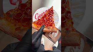 There is SO MUCH OIL on this PIZZA