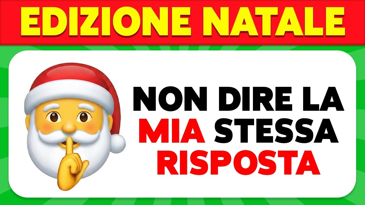 NON DIRE LA MIA STESSA RISPOSTA🤔 EDIZIONE NATALE 🎅