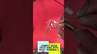 How To Make 220 Volt AC Bulb Flasher Circuit Using BT136 TRIAC #shorts 2