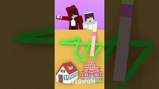 Jj Draw Home Or School - Maizen Minecraft Animation