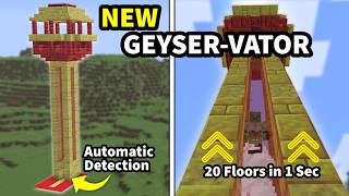 NEW Geyser Elevator | Fully Automatic Minecraft Watchtower | Java 26.2+