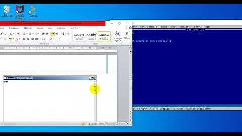 Perintah Write/writeln dan Read/readln