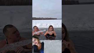 🔺🎬🔫#galkina_anechka #icequeen #vladimirgalkin #ice #winter #funny #humor #swim #snow #frozen