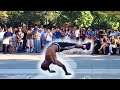 Tic & Tac Breakdancers Street Performers in Washington Square Park, New York