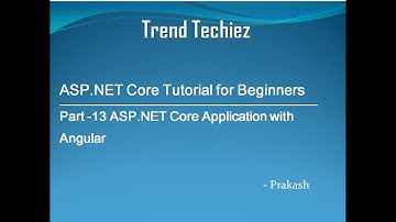 ASP.NET Core Tutorial in Tamil (Part -13 ASP.NET Core Application with Angular)