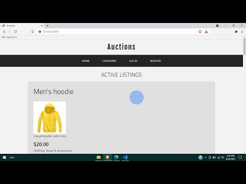 Project 2 - Commerce | CS50 Web Programming with Python and JavaScript