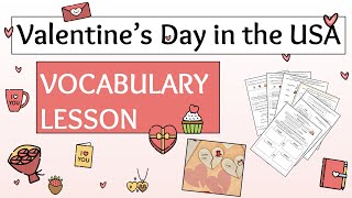 ELL Student. Valentine's Day Interactive Vocabulary Lesson. ESL/ELL/MLL Beginner
