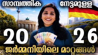 സാമ്പത്തികനേട്ടമുള്ള ജർമ്മനിയിലെ മാറ്റങ്ങൾ 2026 | Huge Changes in Germany | Malayalam 
