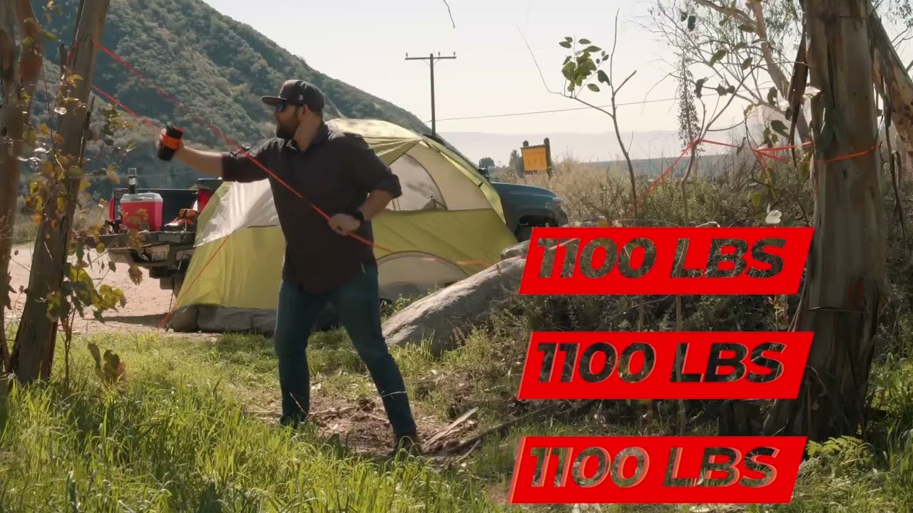 Zakous Cut-Ready Rope Canister with 120 Feet Non-Tangle Utility Multipurpose Rope, Hike, Camp, Daily