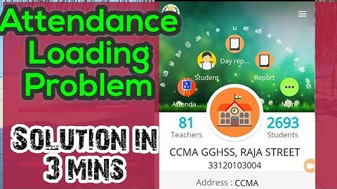 #TN SCHOOLS APP - #EMIS- Attendance Loading problem - solution just in 3 mins