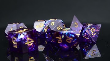 Haxtec Sharp Edge Resin Dice for DND TTRPG