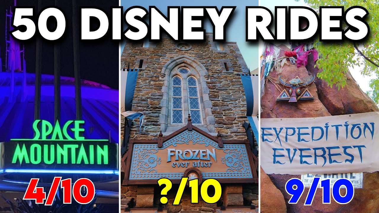 Every Disney World Ride RANKED By Its Name - YouTube