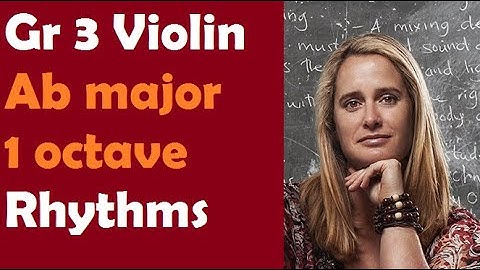 How to play Ab major scale and arpeggio 1 octave in 5 steps - Step 3 (scale rhythms)