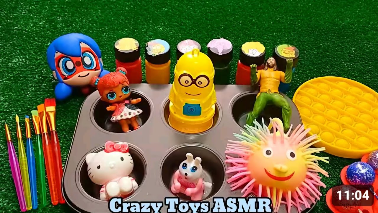 Satisfying Video I How to make Rainbow Noddles with Fruits Toys Cutting ASMR