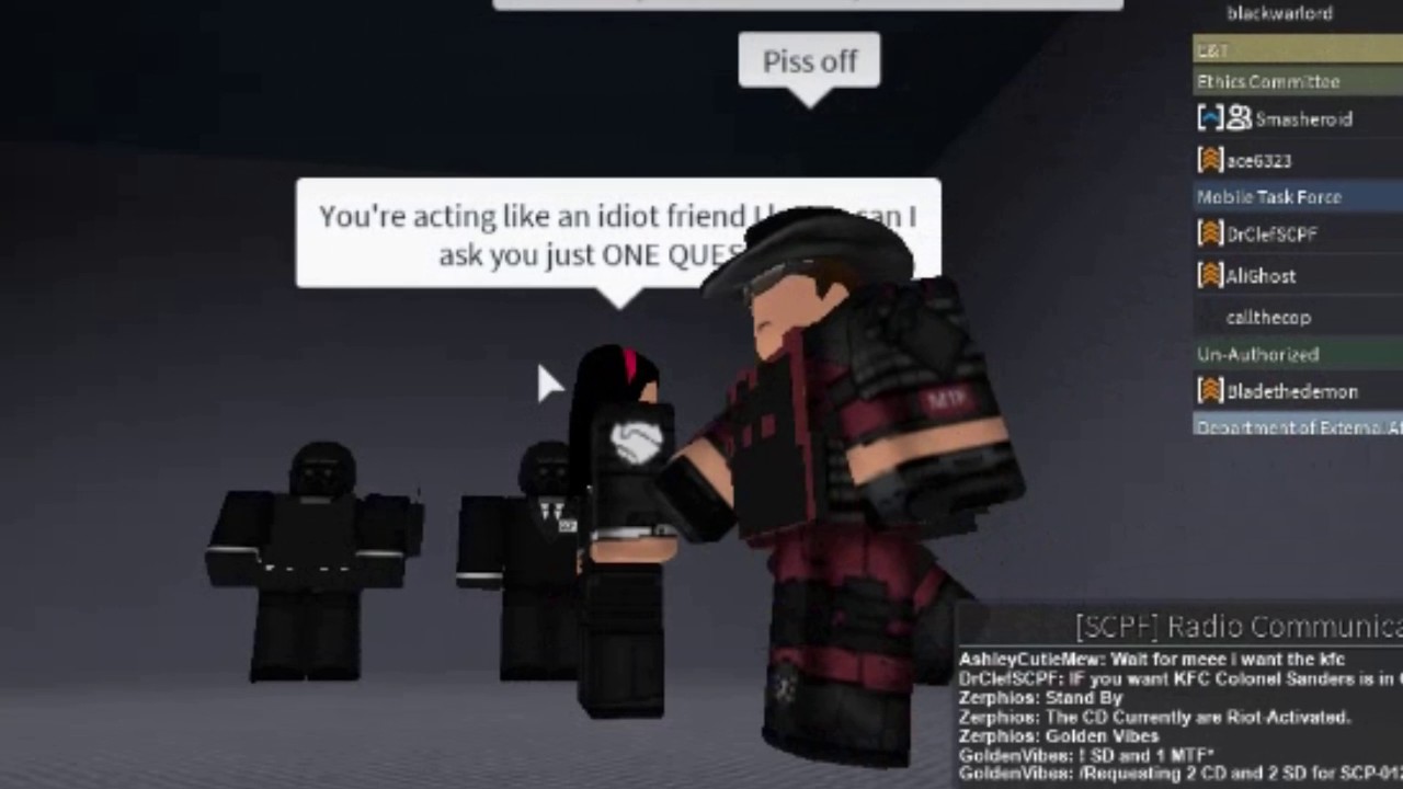 Scpf Please Don T Fucking Be This Guy Youtube - scpf mtf sd roblox