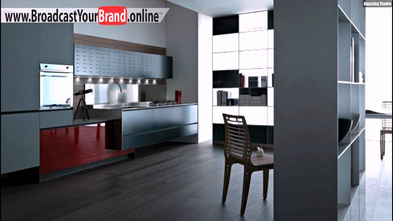 Valcucine küchen matt grau hochglanz rot akzent youtube