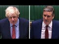 Boris Johnson and Keir Starmer clash in PMQs over coronavirus testing in care homes