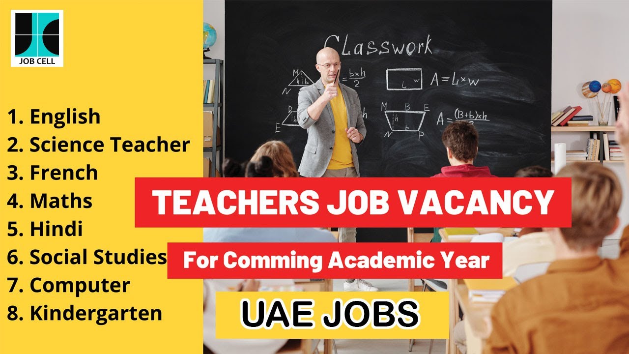 Teaching Jobs In UAE Teachers Job Vacancies In UAE YouTube