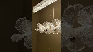 Modern crystal linear LED pendant light. 20yrs China factory, wholesale &amp; OEM/ODM.