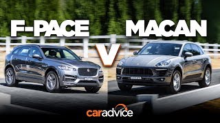 Jaguar F-Pace 25t R-Sport v Porsche Macan (4cyl) comparison