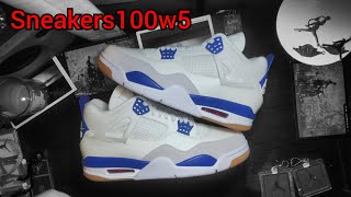 JORDAN 4 SB BLUE SAPPHIRE, they're here and they're incredible! From Sneaker100w5