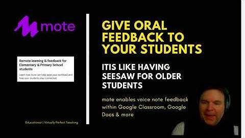 Virtually Perfect Teaching  - mote: voice notes & feedback