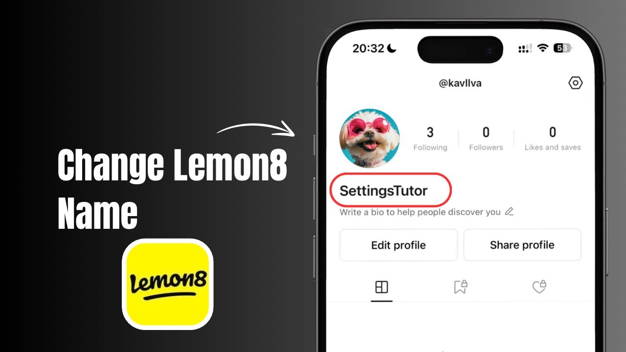 How to Change your Lemon8 Name? 