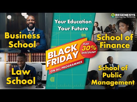 Black Friday: 30%  Discount on All Programmes - Business, Law, Finance, Public Management 🚀