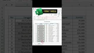 samakan format tanggal dalam hitungan detik #tipsexcel #rumusexcel #belajarkomputer #microsoftWord