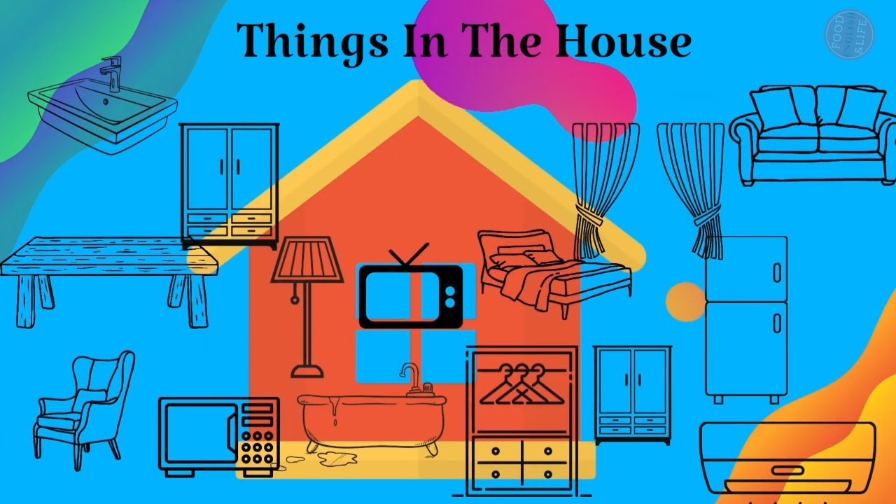 Household Items In English  Things In The House Vocabulary 