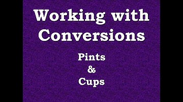Converting pints to cups and back