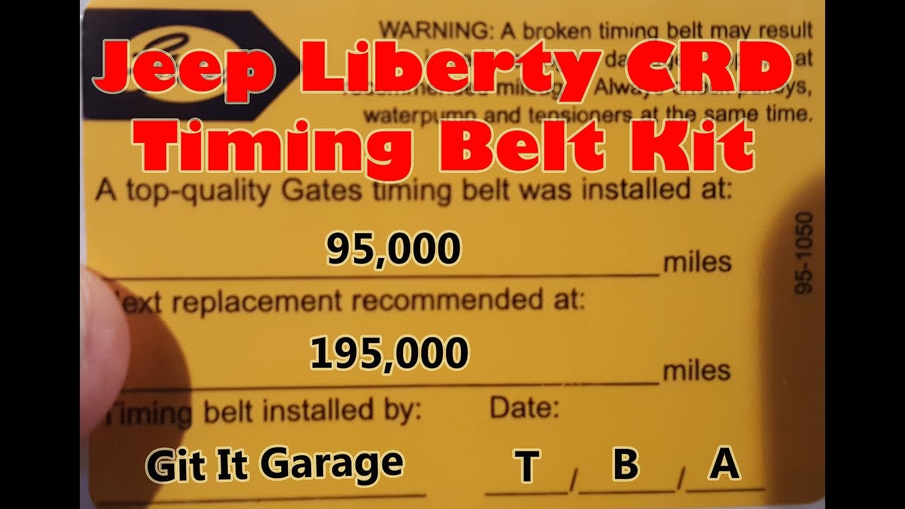 Jeep liberty CRD Timing Belt Kit Unboxing YouTube