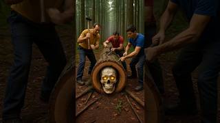 Rescue Skeleton From Giant Log