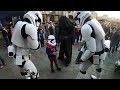 Kylo Ren with new stormtrooper at Star Wars Galaxy’s Edge