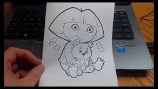 Turn Coloring Pages Into Quick Birthday (or Christmas) Cards