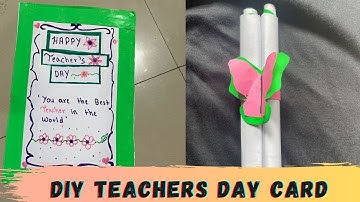 How to make teachers day card | happy Teacher