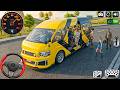 Realistic City Van Driving 3D: Multi passengers station pick drop van simulation - android gameplay
