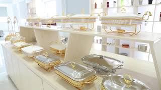 Famous Chafing dishes buffet set Net Worth