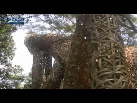 Karya Anyaman Bambu Tali Raksasa Indah dan Unik YouTube