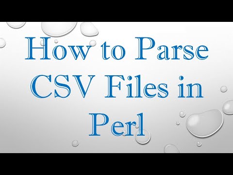 How to Parse CSV Files in Perl