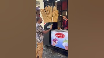 Thumbnail of Defeat Turkish Ice Cream Man #shorts  #turkishicecream #dondurma